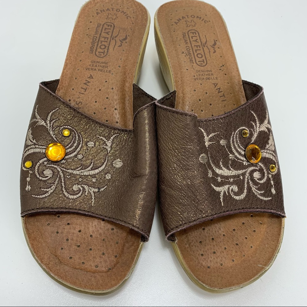 Fly Flot sandals Slides Italian Comfort shoe